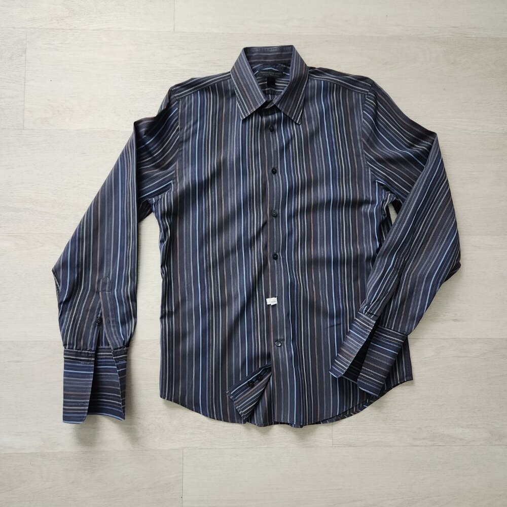 EXPRESS Design Studio Long Sleeve Detailed Stripes MEDIUM